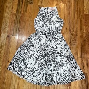 NEW Bandolino Lightweight White w Black Women's Dress 6